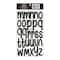 12 Pack: Black Large Font Alphabet Stickers by Recollections™